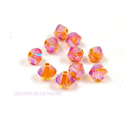 Toupies 4mm Tangerine AB2X - réf. 5328 Xillion (x20) 