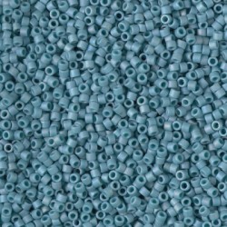 DB2315 DELICAS 11/0 GLAZED NILE BLUE MAT AB (X5G)