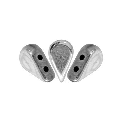 PERLES EN VERRE AMOS® PAR PUCA® 5X8 MM ARGENTEES SILVER (X5G)