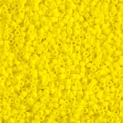 DB0751 Delicas 11/0 Opaque Matte Yellow (x 5gr) 