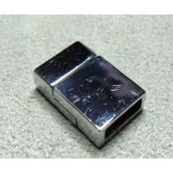 Fermoir Magnétique Rectangle Vieil Argent 18X8X6mm (X1)