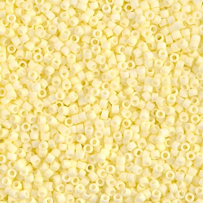 DB1511 Delicas 11/0 Opaque Pale Yellow Mat (x 5gr) 