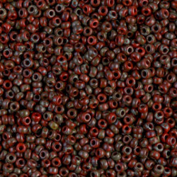 R11-4513 Rocailles 11/0 Picasso Opaque Red Garnet (x10gr) 