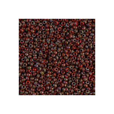 R11-4513 Rocailles 11/0 Picasso Opaque Red Garnet (x10gr) 