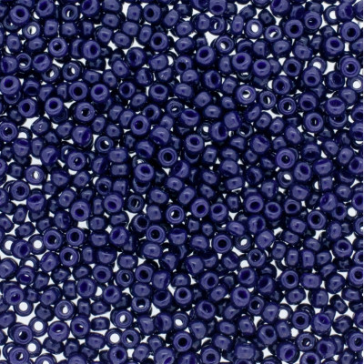 R15-4494 Rocaille 15/0 OPAQUE DYED INDIGO NAVY BLUE (x5gr)  