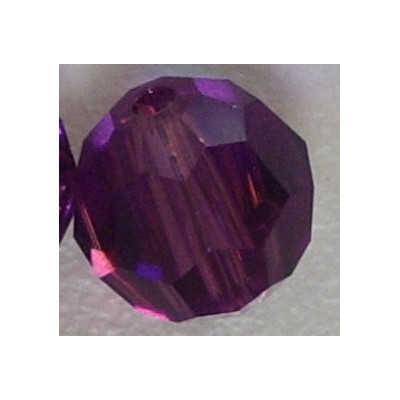 Rondes 8mm Amethyst (x4)