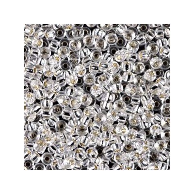 R8-0001 Rocailles 8/0 Miyuki Crystal Silver Lined (DB041) (x 10gr)