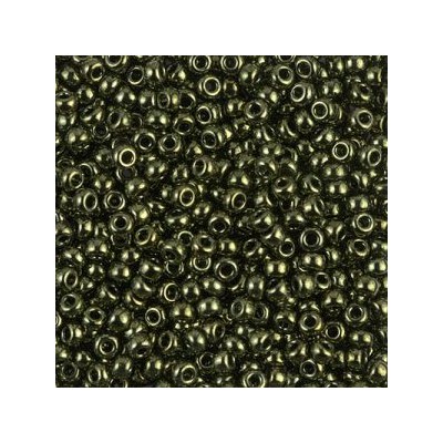 R8-0459 Rocailles 8/0 Miyuki Metallic Olive (DB011) (x10gr)