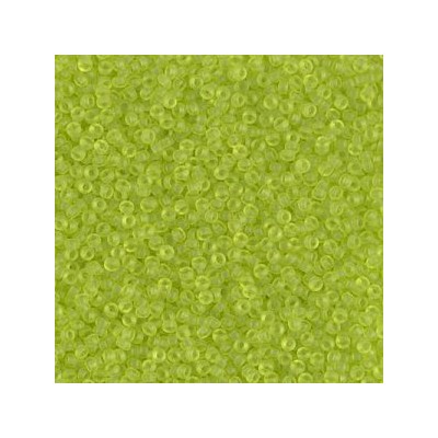 R15-0143F Rocailles 15/0 Chartreuse Transparent Mat (x5gr)