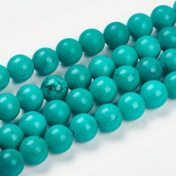 Perles Magnésite 6mm (x1Fil)