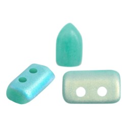 Perles Piros ® par Puca® Opaque Green Turquoise Mat Ab (X5gr)