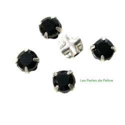 Strass à Coudre 4mm Jet (10)