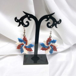 Boucles d'Oreilles Unique Etoile Duo Cuivre/Argenté (x1)