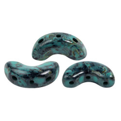 Perles Arcos® Par Puca Black Stony Emerald (x5gr)