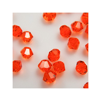 Toupies 3mm Red Topaz - réf.5301 (x20)