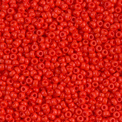 R11-0407 Rocailles 11/0 Opaque Red (=DB727) (x 10gr)