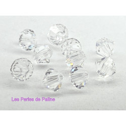 Toupies 4mm Crystal - réf. 5328 Xilion (x20)