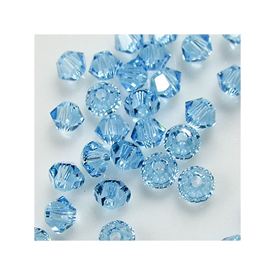 Toupies 3mm Aquamarine - réf.5301 (x18)