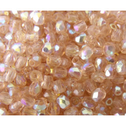 Facettes de Bohême 3mm Peach AB (x100)