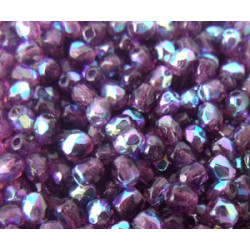 Facettes de Bohême 3mm Amethyst AB (x50)