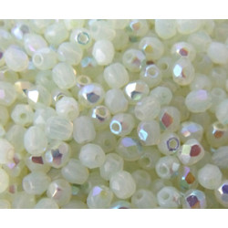 Facettes de Bohême 3mm Light Jonquille Opal AB (x100)