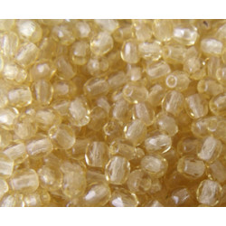 Facettes de Bohême 3mm Champagne (x100)