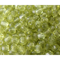 Facettes de Bohême 3mm Light Olivine (x50)