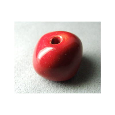 Perles en céramique boule approx. 22-24mm Tomate (x1)