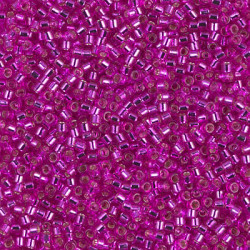 DB1340 Delicas 11/0 Dyed Lined Fuchsia (x 5gr)