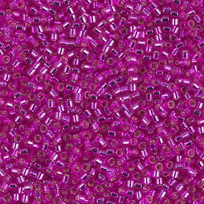 DB1340 Delicas 11/0 Dyed Lined Fuchsia (x 5gr)