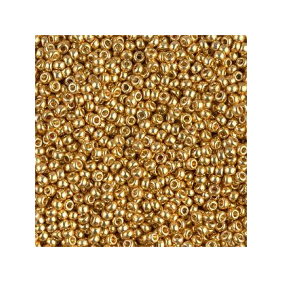 R11-4202 Rocailles 11/0 Galva Duracoat - Gold (x 10gr)