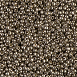 R11-4222 Rocailles 11/0 Galva Duracoat - Pewter (x 10gr) 